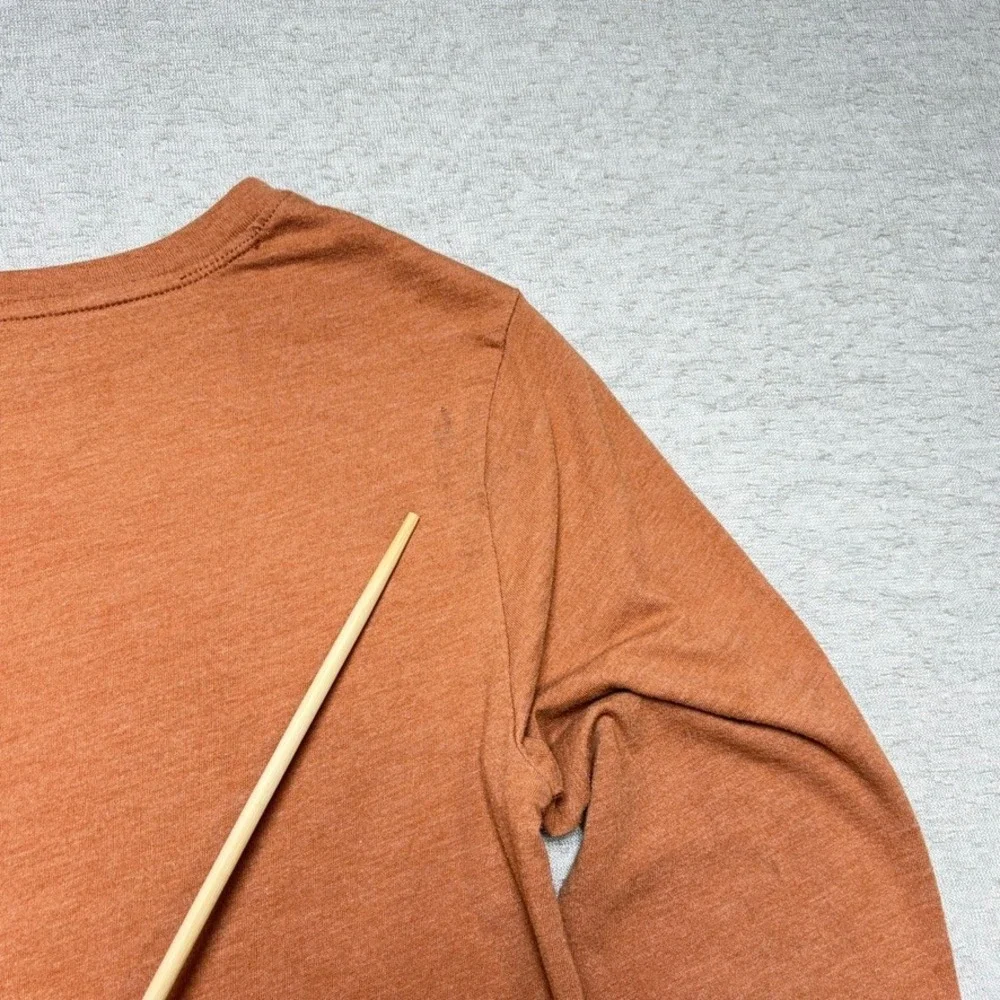Cat & Jack Boys Youth Long Sleeve Graphic T Shirt L 10/12 Orange Skateboard Bear